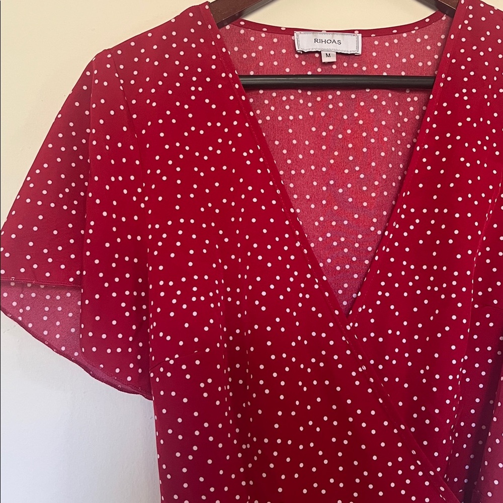 RIHOAS Red Polka Dot Dress